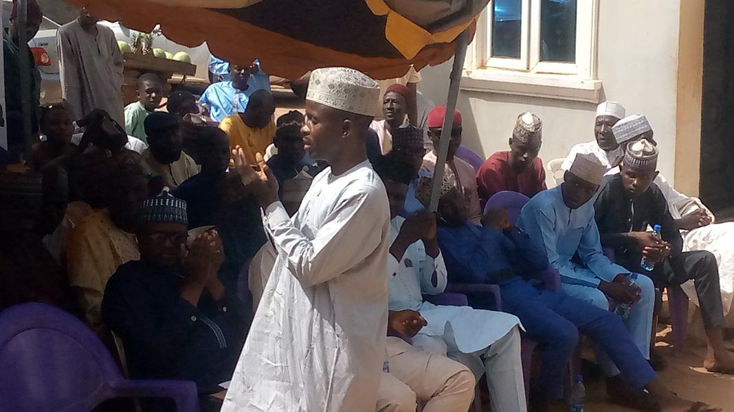 Benefiting students of the Senator Ibrahim Lamido Education Trust Fund and their parents during the consent signing forms exercise in Sokoto, Sunday. Photo by: Ankeli Emmanuel, Sokoto