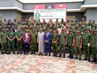 *  Group photograph of Non Commissioned Officers at the ongoing 4-Day course for Nigeria Army holden at 8 Division, Giginya Barracks, Sokoto. Photo by: Ankeli Emmanuel, in Sokoto State.