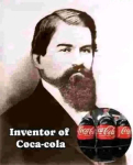 John Stith Pemberton: the man who invented Coca-cola soft drink.