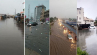 In Lagos: RESIDENTS GROAN AS HEAVY RAIN FLOOD WRECKS HAVOC IN PARTS OF EKO METROPOLIS 