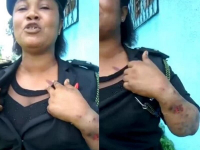 *  Police Inspector Olorunsogo Bamidele, allegedly assaulted by her Divisional Crime Officer in Osun state.