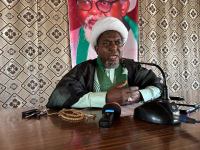 Shiekh Sidi Munir Mainasara, Sokoto State leader, Shiite Islamic Group addressing newsmen in Sokoto.